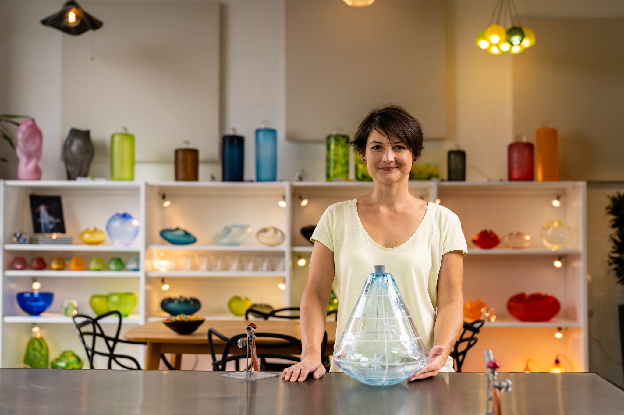 Valérie de Roquemaurel, Souffleuse de verre