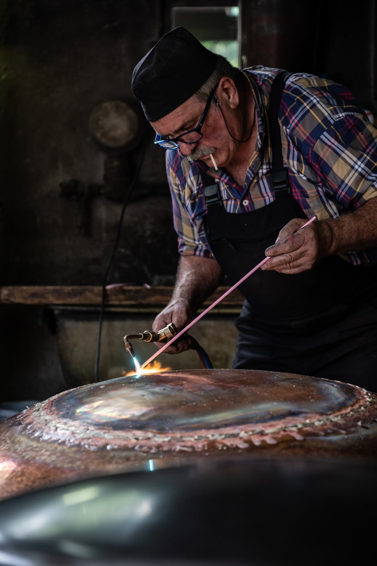 Pierre Turrian, chaudronnier. — photographie