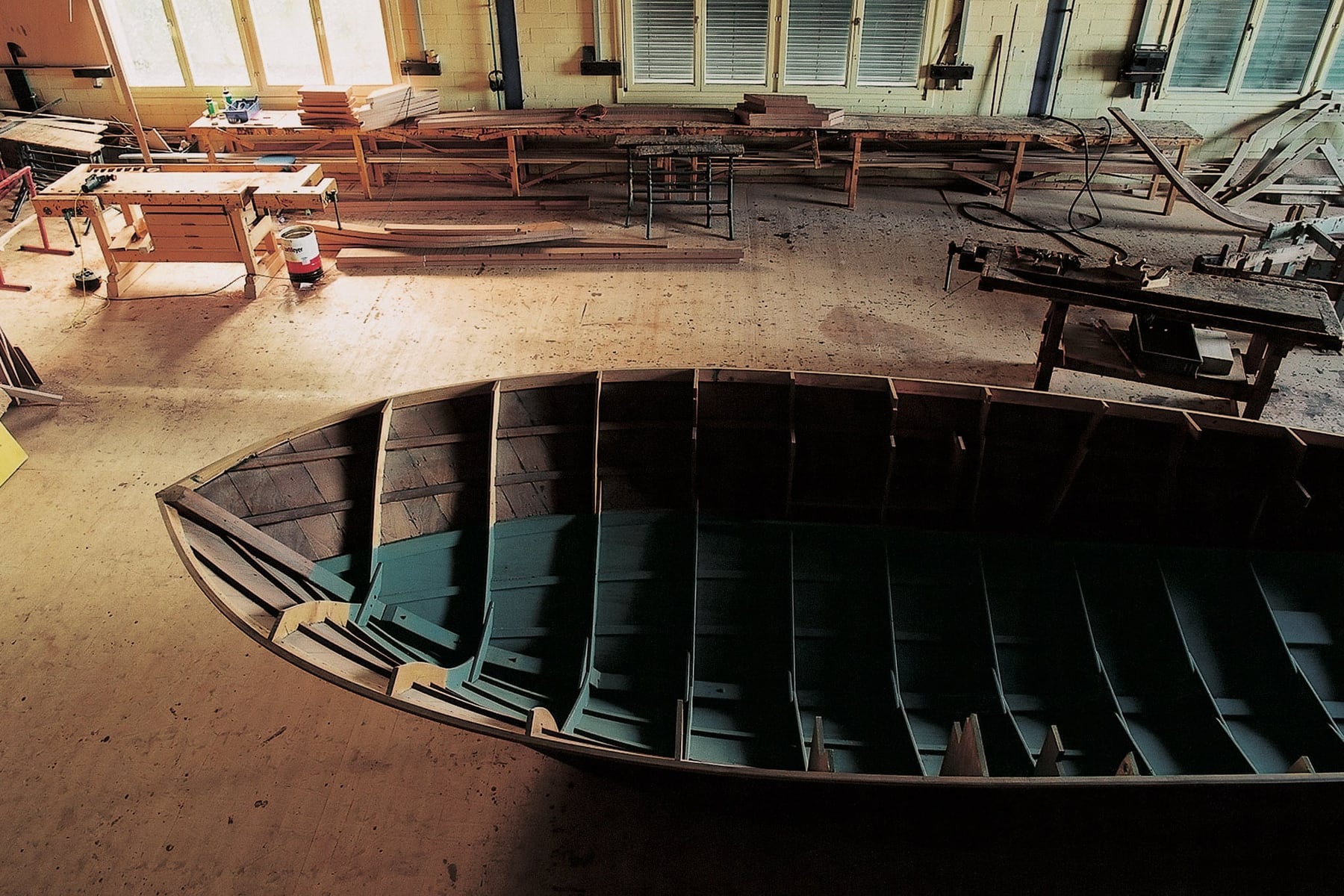Claudio Pedrazzini, constructeur naval. — photographie