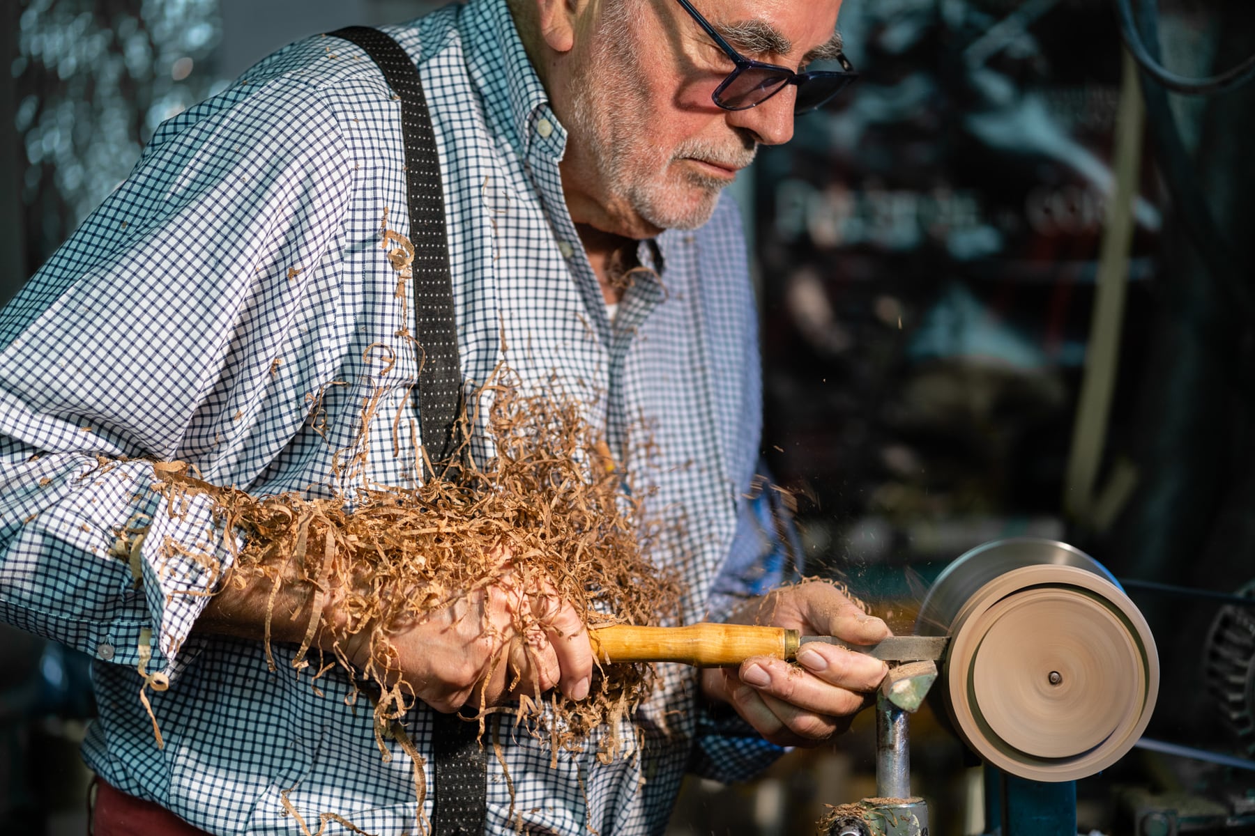 Gérald Pot, facteur de cors des Alpes. — photographie